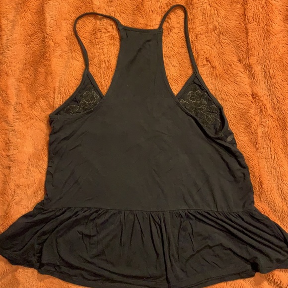 American Eagle Soft & Sexy Tank Top SZ Small V neck floral embroidery - Picture 4 of 4
